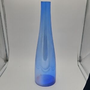 Elegant Blue Glass Vase